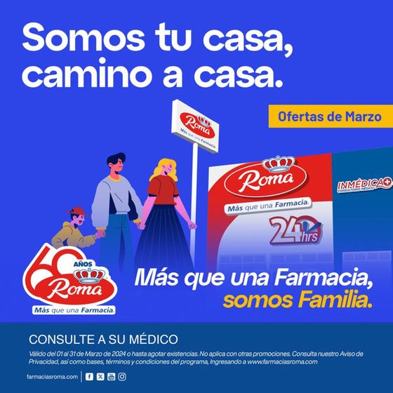 Catálogo Farmacias Roma en Tláhuac | Ofertas de Marzo | 11/3/2024 - 31/3/2024