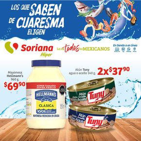 Ofertas de Supermercados en Valle de Chalco Solidaridad | Catorcenal Híper de Soriana Híper | 15/3/2024 - 27/3/2024