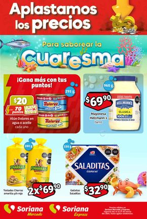 Ofertas de Supermercados en Valle de Chalco Solidaridad | Catorcenal Mercado de Soriana Mercado | 15/3/2024 - 27/3/2024