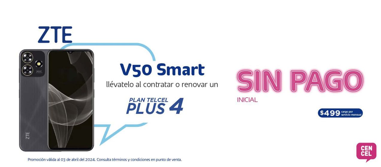 Catálogo Cen Cel en Cuernavaca | V50 Smart sin pago inicial | 19/3/2024 - 3/4/2024