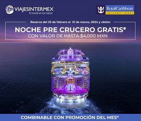 Ofertas de Viajes y Entretenimiento | Noche pre crucero gratis! de Viajes Intermex | 21/3/2024 - 31/3/2024