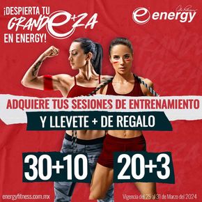 Ofertas de Deporte en Tlalnepantla | Despierta tu grandeza de Energy Fitness | 26/3/2024 - 31/3/2024
