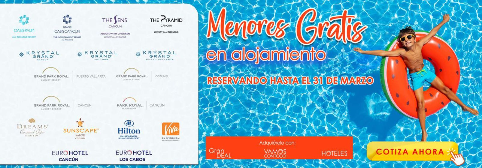 Catálogo Euromundo en Cancún | Menores Gratis | 26/3/2024 - 31/3/2024