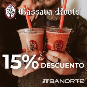 Ofertas de Restaurantes en Naucalpan (México) | 15% de descuento - Banorte de Cassava Roots | 27/3/2024 - 15/2/2025