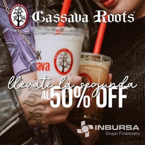 Ofertas de Restaurantes en Hermosillo | La segunda al 50% de Cassava Roots | 27/3/2024 - 31/12/2024