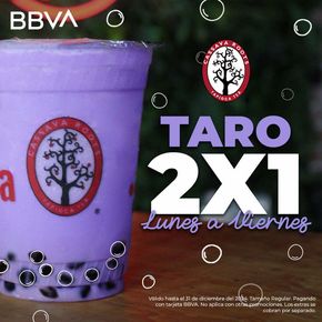 Ofertas de Restaurantes en Cholula de Rivadavia | Taro 2x1 - BBVA de Cassava Roots | 27/3/2024 - 31/12/2024