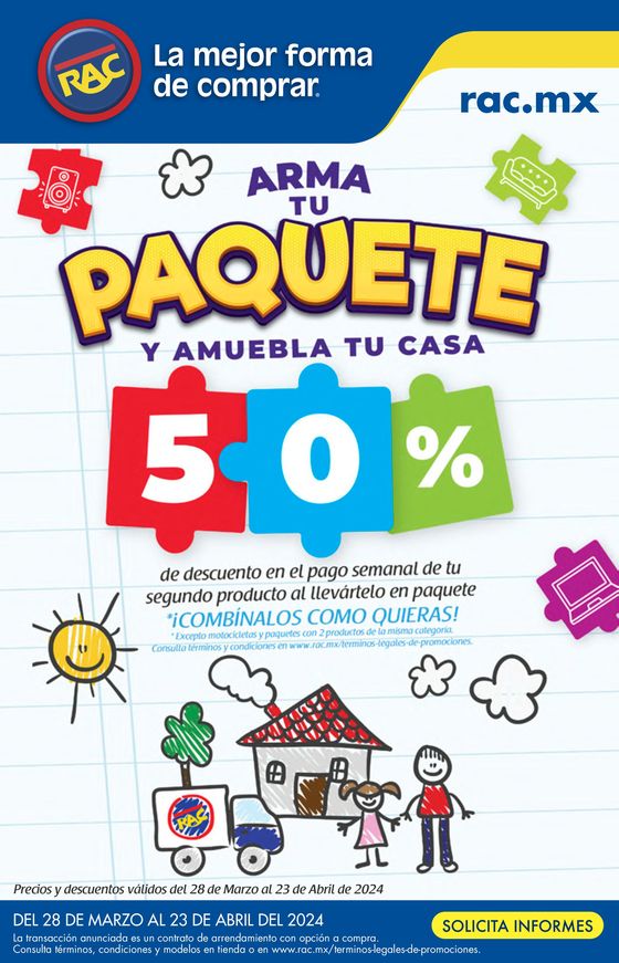 Catálogo RAC en Guadalajara | Arma tu paquete | 3/4/2024 - 23/4/2024