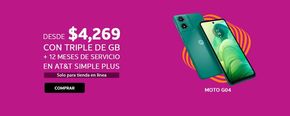 Catálogo AT&T en León | Moto G04 desde $4269 | 9/4/2024 - 30/4/2024