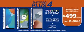 Ofertas de Electrónica en Aguascalientes | Plan Telcel Plus 4 de Telcel | 9/4/2024 - 30/4/2024