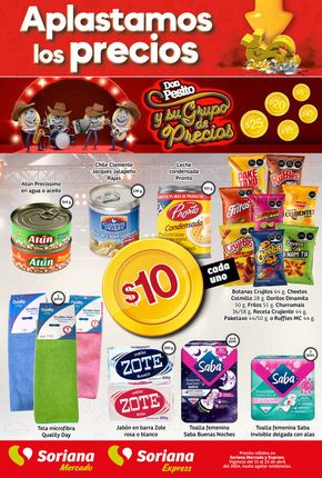 Ofertas de Supermercados en Ometepec | Catorcenal Express de Soriana Express | 12/4/2024 - 25/4/2024