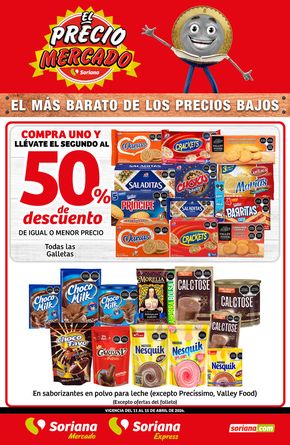 Ofertas de Supermercados en Heróica Ciudad de Juchitán de Zaragoza | Fin de Semana Mercado de Soriana Mercado | 15/4/2024 - 15/4/2024