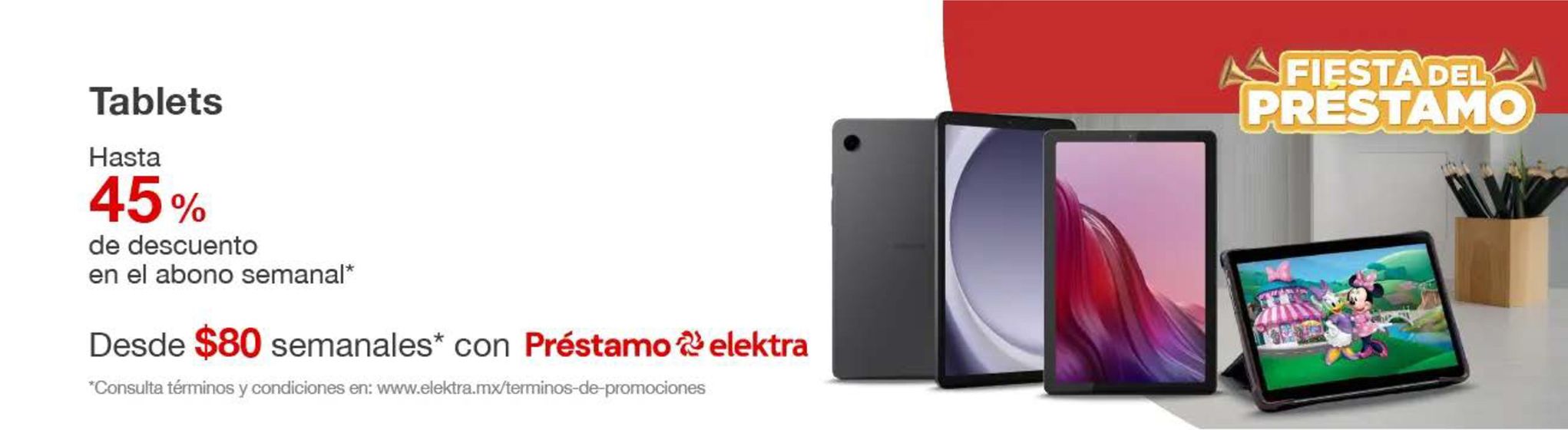 Catálogo Elektra | Fiesta del Prestamo - Tablets | 15/4/2024 - 21/4/2024