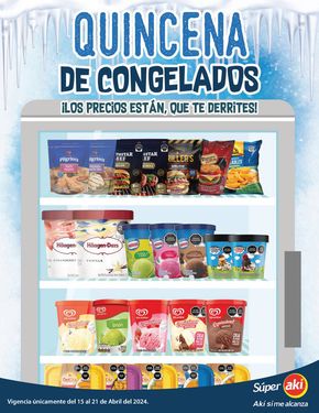 Catálogo Súper Aki en Mérida | Quincena de Congelados | 16/4/2024 - 21/4/2024