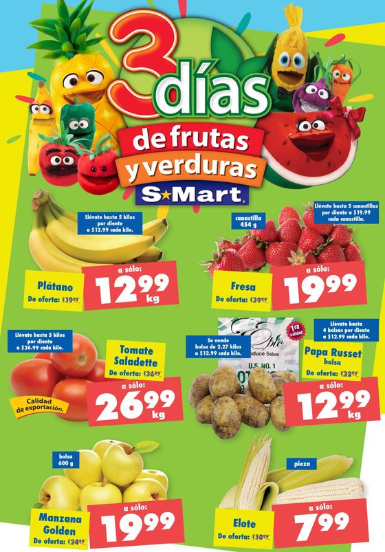 Catálogo S-Mart en Chihuahua | 3 días de frutas y verduras | 17/4/2024 - 18/4/2024