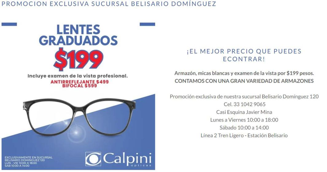 Catálogo Óptica Calpini en Guadalajara | Lentes Graduados | 17/4/2024 - 30/4/2024