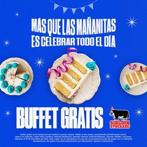 Ofertas de Restaurantes en San Antonio la Isla | Buffet Gratis de Sirloin Stockade | 10/12/2024 - 10/12/2024