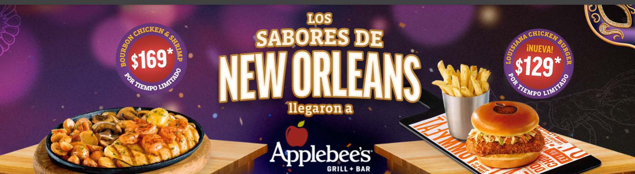 Catálogo Applebee's en Heróica Puebla de Zaragoza | Los Sabores de New Orleans | 19/4/2024 - 15/5/2024
