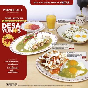 Ofertas de Restaurantes en Ecatepec de Morelos | Promociones del mes de Potzollcalli | 19/4/2024 - 30/4/2024