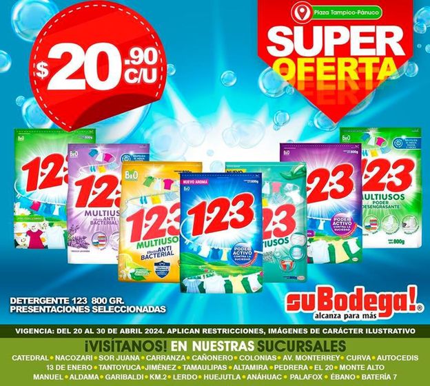 Catálogo SuBodega en Tuxpan (Veracruz) | SuBodega - Super Oferta | 22/4/2024 - 30/4/2024