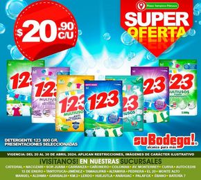 Ofertas de Supermercados en Tantoyuca | SuBodega - Super Oferta de SuBodega | 22/4/2024 - 30/4/2024