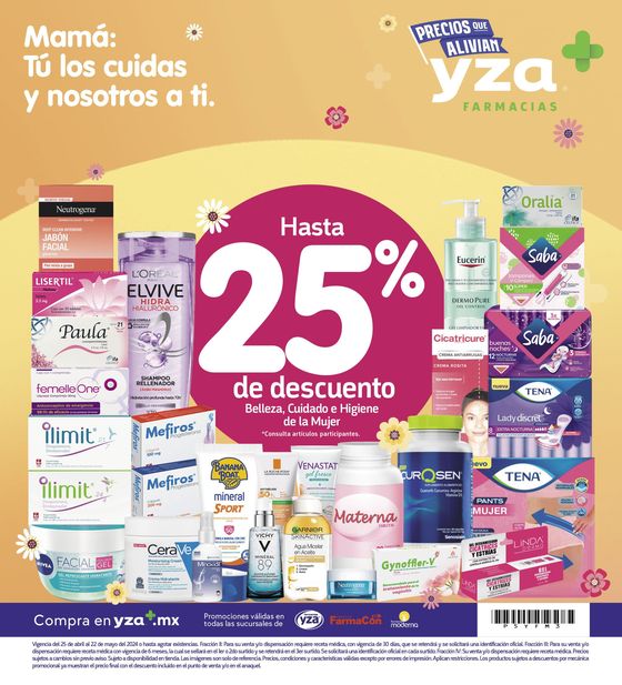 Catálogo Farmacias YZA en San Francisco de Campeche | Mamá tu los cuidas y nosotros a ti. | 25/4/2024 - 22/5/2024