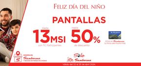 Ofertas de Tiendas Departamentales en Álvaro Obregón (CDMX) | Feliz día del niño - Pantallas de Sanborns | 23/4/2024 - 25/4/2024