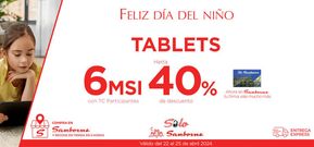 Ofertas de Tiendas Departamentales en Buenavista (Cuauhtémoc) | Feliz día del niño - Tablets de Sanborns | 23/4/2024 - 25/4/2024