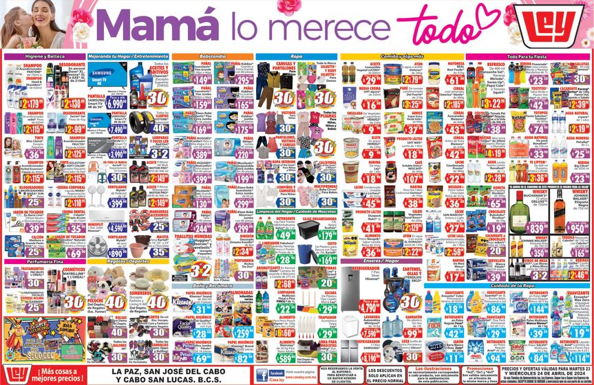 Catálogo Casa Ley en La Paz | Mamá lo merece todo | 24/4/2024 - 24/4/2024