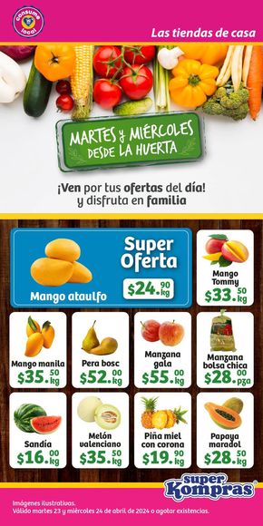 Ofertas de Supermercados en Ixtlahuaca de Rayón | Super Kompras - Desde la huerta de Super kompras | 24/4/2024 - 24/4/2024