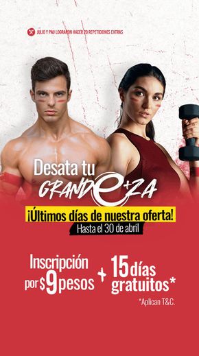 Ofertas de Deporte en Ciudad López Mateos | Despierta tu grandeza de Energy Fitness | 24/4/2024 - 30/4/2024