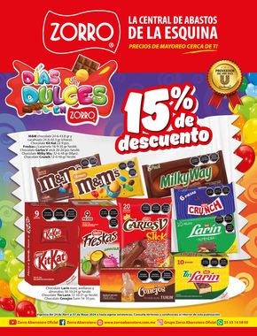 Ofertas de Supermercados en Ixmiquilpan | Días dulces de Zorro | 25/4/2024 - 7/5/2024
