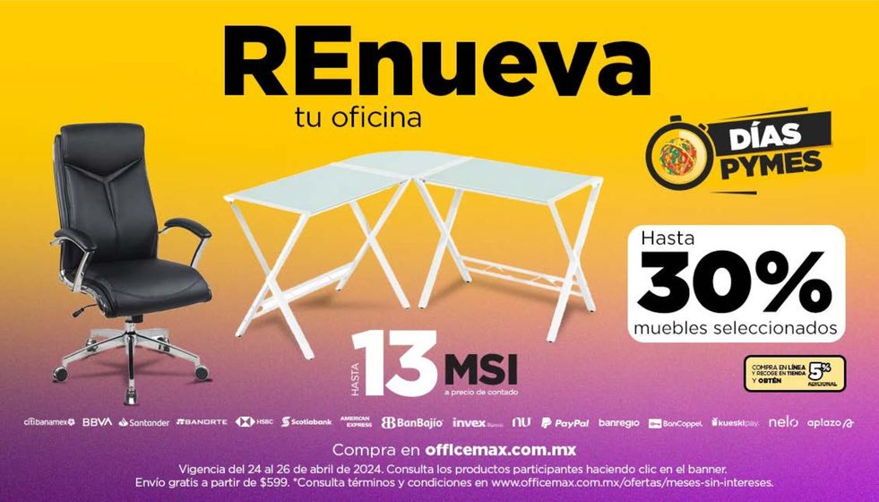 Catálogo OfficeMax en Cuernavaca | Días Pymes | 25/4/2024 - 26/4/2024