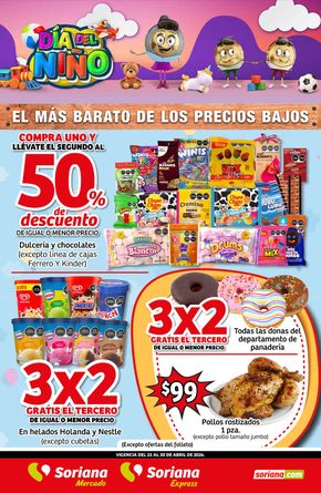 Ofertas de Supermercados en Huamantla | Dia del niño Express de Soriana Express | 26/4/2024 - 30/4/2024