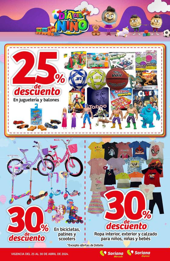 Catálogo Soriana Mercado en Delicias | Dia del niño Mercado | 26/4/2024 - 30/4/2024