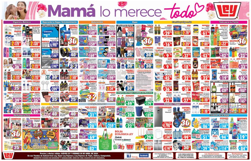 Catálogo Casa Ley en Tepic | Mamá lo merece todo | 26/4/2024 - 26/4/2024
