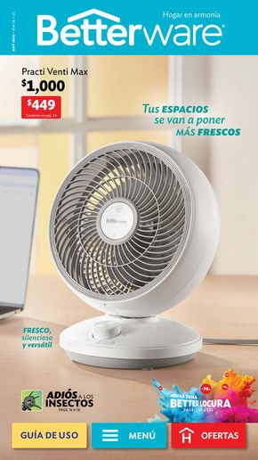 Ofertas de Hogar en Yautepec de Zaragoza | Catálogo Digital Mayo de BetterWare | 29/4/2024 - 24/5/2024