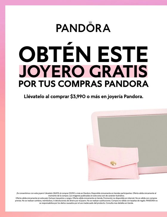 Catálogo Pandora en Ciudad López Mateos | Mothers Day 2024 | 29/4/2024 - 31/5/2024