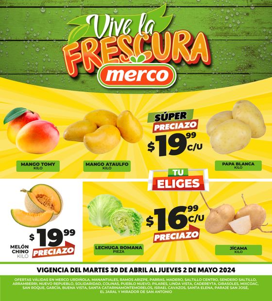 Catálogo Merco en Saltillo | Merco - Vive la frescura | 30/4/2024 - 2/5/2024