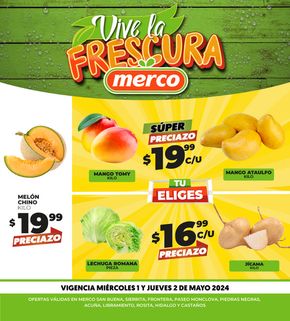 Ofertas de Supermercados en San Buenaventura (COAH) | Merco - Vive la frescura de Merco | 30/4/2024 - 2/5/2024