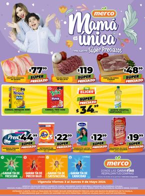 Ofertas de Supermercados en Salinas Victoria | Merco - Mamá es única de Merco | 3/5/2024 - 9/5/2024