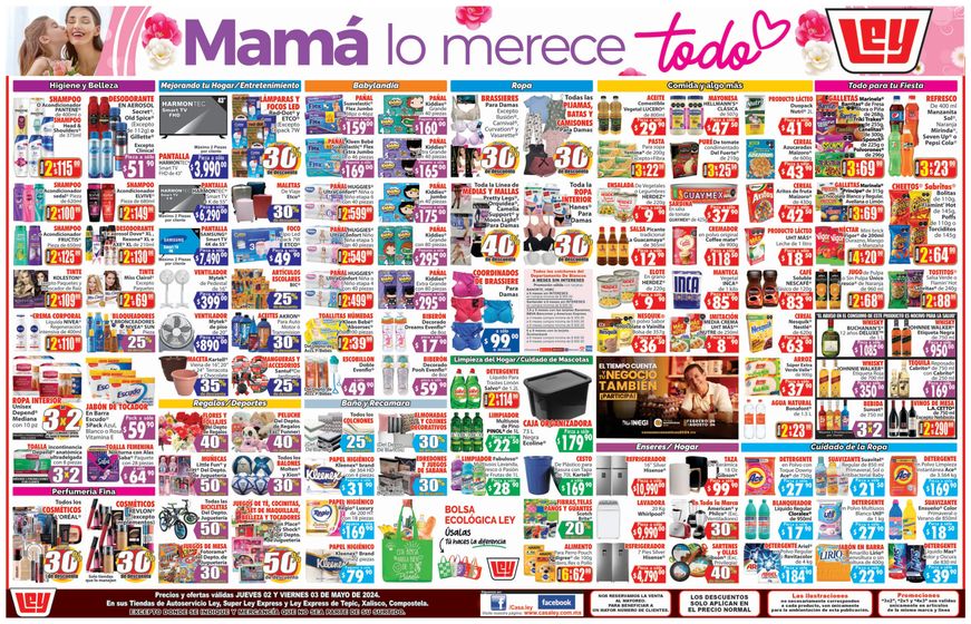 Catálogo Casa Ley en Tepic | Mamá lo merece todo | 3/5/2024 - 3/5/2024