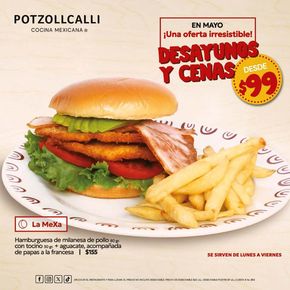 Catálogo Potzollcalli en Ixtapaluca | Desayunos y cenas desde $99 | 3/5/2024 - 31/5/2024