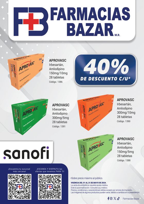 Catálogo Farmacias Bazar en Caucel | Folleto del mes | 3/5/2024 - 31/5/2024