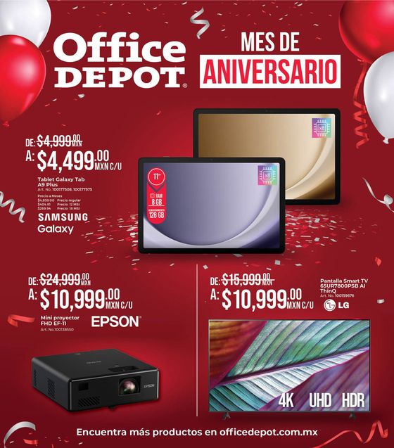 Catálogo Office Depot en Tijuana | Folleto Mes de Aniversario | 3/5/2024 - 31/5/2024