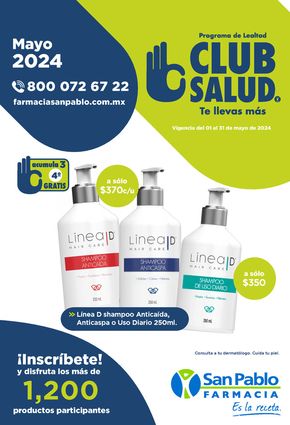 Catálogo Farmacia San Pablo | Club Salud Mayo | 1/5/2024 - 31/5/2024