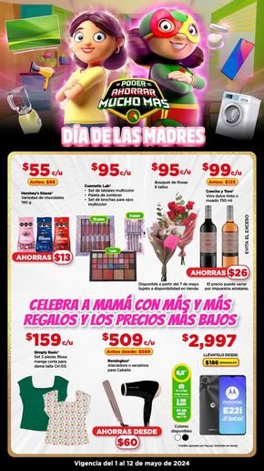 Ofertas de Supermercados en Lerdo de Tejada | Día de las madres de Bodega Aurrera | 7/5/2024 - 12/5/2024