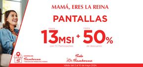Ofertas de Tiendas Departamentales en Cuautitlán Izcalli | Mamá, eres la reina - Pantallas de Sanborns | 7/5/2024 - 10/5/2024