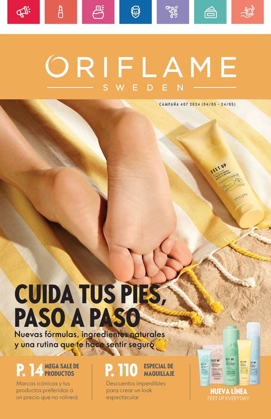 Catálogo Oriflame en Ciudad Nezahualcóyotl | Cuida tus pies, paso a paso | 7/5/2024 - 24/5/2024