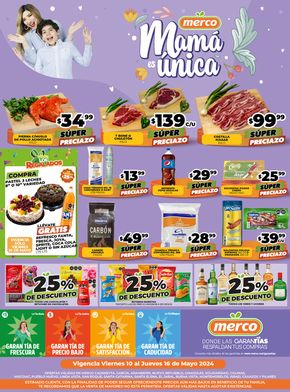 Ofertas de Supermercados en Pesquería (Nuevo León) | Merco - Mamá es única de Merco | 10/5/2024 - 16/5/2024
