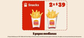 Ofertas de Restaurantes en Heroica Nogales | Snacks de Burger King | 9/5/2024 - 6/10/2024